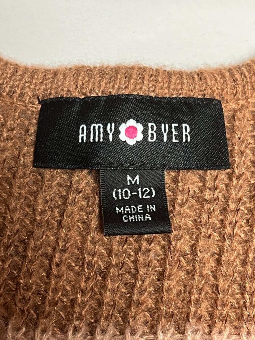 NWT Amy Byer Striped Open Front Cardigan Sweater Medium - Picture 7 of 12